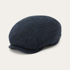 Wool Herringbone Driver Cap Dark Navy Herringbone | Stetson