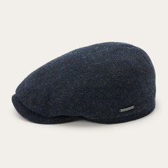 Wool Herringbone Driver Cap Dark Navy Herringbone | Stetson