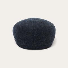 Wool Herringbone Driver Cap Dark Navy Herringbone | Stetson