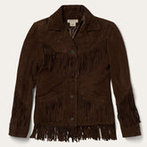 Fringe Suede Jacket Chocolate | Stetson