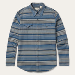 Serape Stripe Western Shirt Blue | Stetson