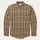 Brown Flannel Button-Front Shirt Brown | Stetson
