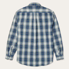 Crystal Plaid Button Down Shirt Blue | Stetson