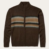 Ombre Border Stripe Cardigan Brown | Stetson
