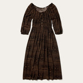 Patchwork Bandana Print Dress Brown | Stetson