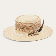 Batterson Straw Hat Natural/Tan | Stetson