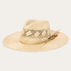 Chorus Straw Flat Brim Hat Natural | Stetson