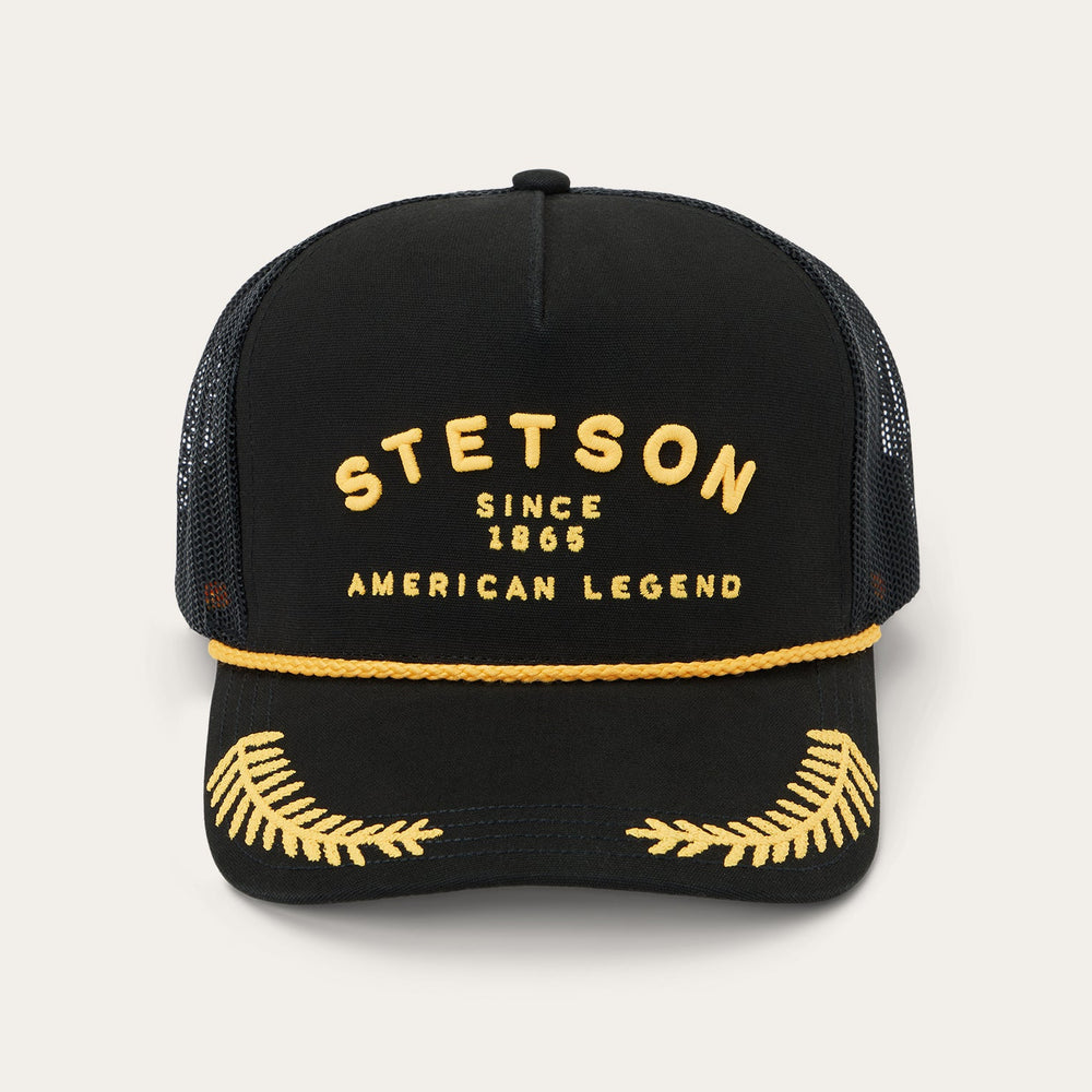 Captain Trucker Cap Black | Stetson