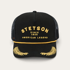Captain Trucker Cap Black | Stetson