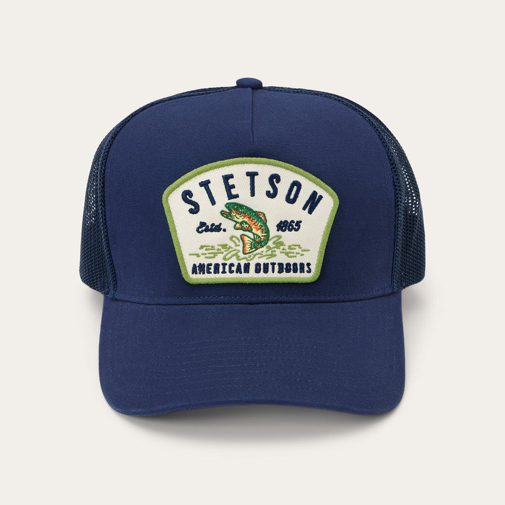 Fishing Patch Trucker Cap Navy | Stetson