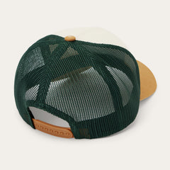 Fishing Patch Trucker Cap Off White / Tan / Green | Stetson