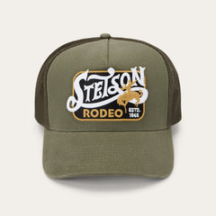Rodeo Patch Trucker Cap Olive | Stetson