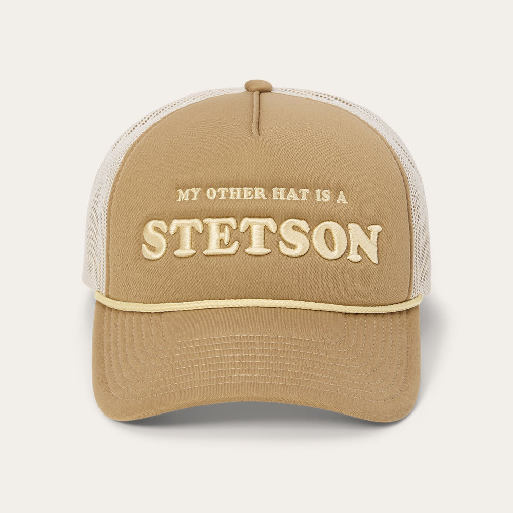 My Other Hat Is A Stetson Trucker Cap Tan | Stetson