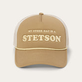 My Other Hat Is A Stetson Trucker Cap Tan | Stetson