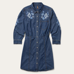 Dark Blue Denim Shirt Dress Blue | Stetson