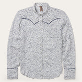 Stars Print Western Shirt White | Stetson