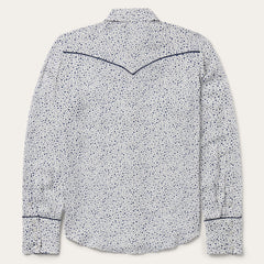 Stars Print Western Shirt White | Stetson