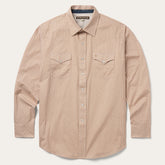 Diamond Print Western Shirt Orange | Stetson