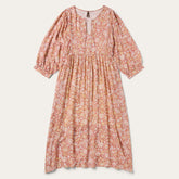 Sunset Floral Print Rayon Dress Pink | Stetson
