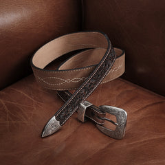 Tooled Tapered Belt Brown/Sand | Stetson