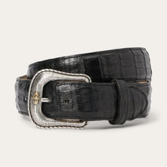 Caiman Western Tab Belt Black Classic | Stetson