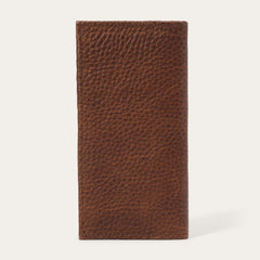 Bison Leather Stetson Rivet Checkbook Wallet Hazelnut Bison | Stetson