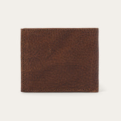 Bison Leather Stetson Rivet Bi-Fold Wallet Hazelnut Bison | Stetson