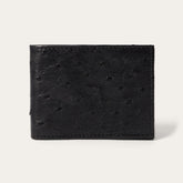 Ostrich Bi-Fold Wallet Black Classic | Stetson