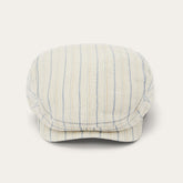 Striped Linen Driver Cap Off White With Stripes | Stetson