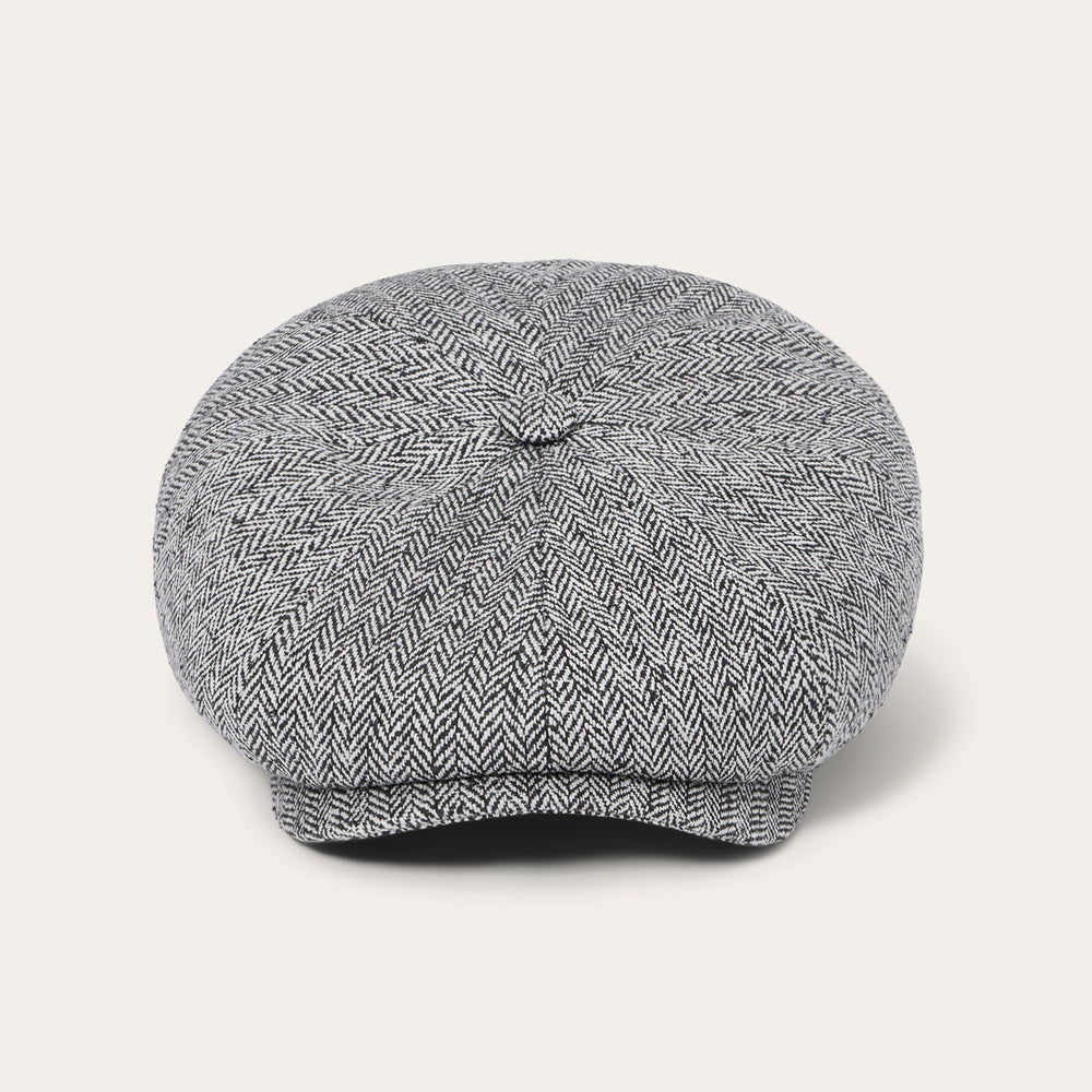 Herringbone Silk Hatteras Black Herringbone | Stetson