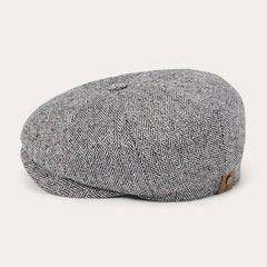 Herringbone Silk Hatteras Black Herringbone | Stetson