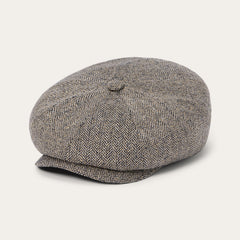 Herringbone Silk Hatteras Black/Brown Herringbone | Stetson