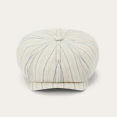 Striped Linen Hatteras Off White With Stripes | Stetson