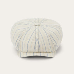 Striped Linen Hatteras Off White With Stripes | Stetson