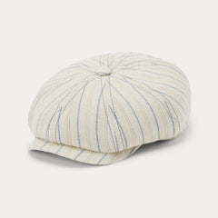 Striped Linen Hatteras Off White With Stripes | Stetson