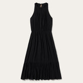 Solid Sleeveless Prairie Dress Black | Stetson