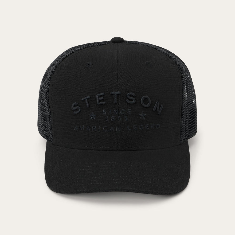 American Legend Trucker Cap Black/Black | Stetson