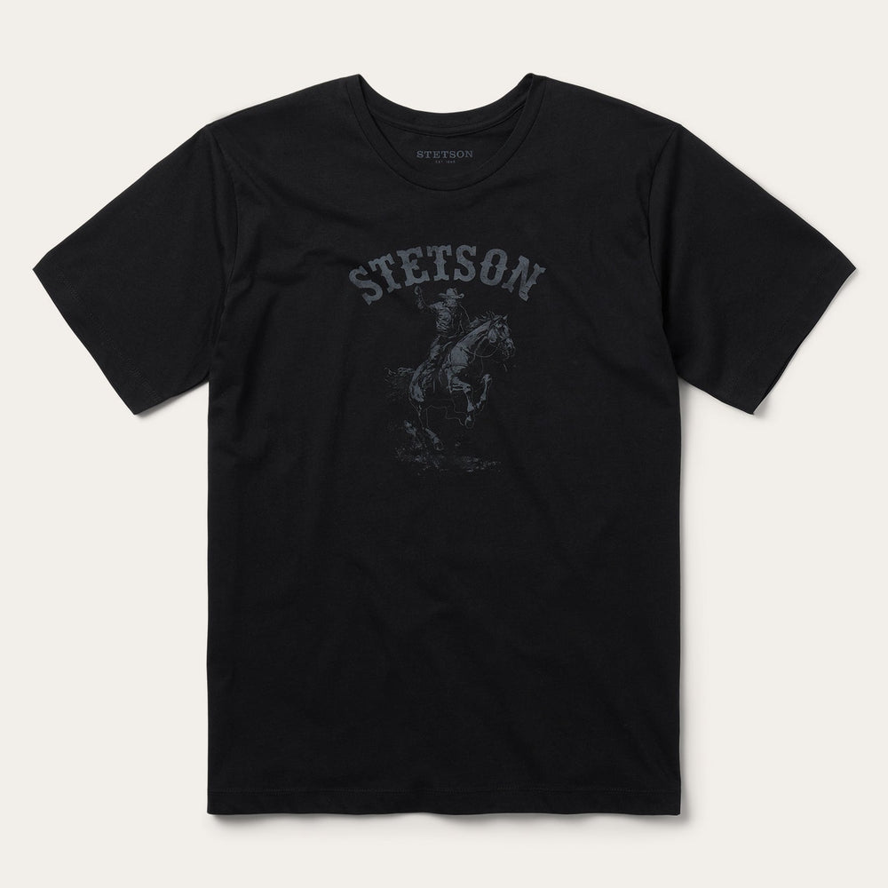 Bronco Rider Graphic Tee Black | Stetson