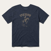 Bronco Rider Graphic Tee Blue | Stetson