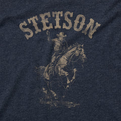 Bronco Rider Graphic Tee Blue | Stetson