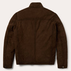 Suede Moto Jacket Brown | Stetson