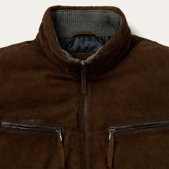 Suede Moto Jacket Brown | Stetson