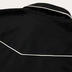Vintage Piped Western Shirt Black | Stetson