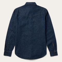 Boot Stitch Raw Denim Shirt Blue | Stetson