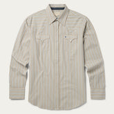 Ticking Stripe Western Shirt Brown | Stetson