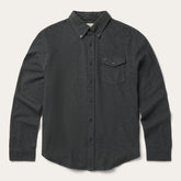 Heathered Flannel Button-Down Shirt Grey | Stetson