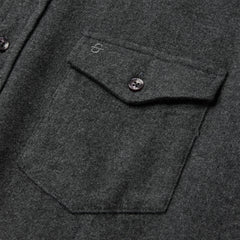 Heathered Flannel Button-Down Shirt Grey | Stetson