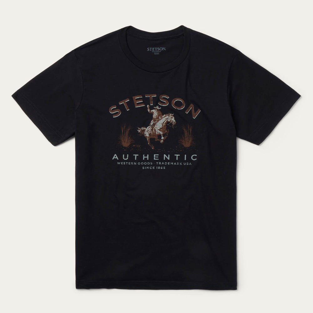Stetson Authentic Graphic Tee Black | Stetson