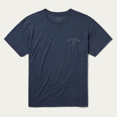 Western Goods Graphic Tee Blue | Stetson