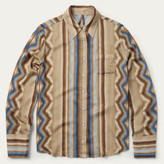 Sand Serape Print Shirt Tan | Stetson